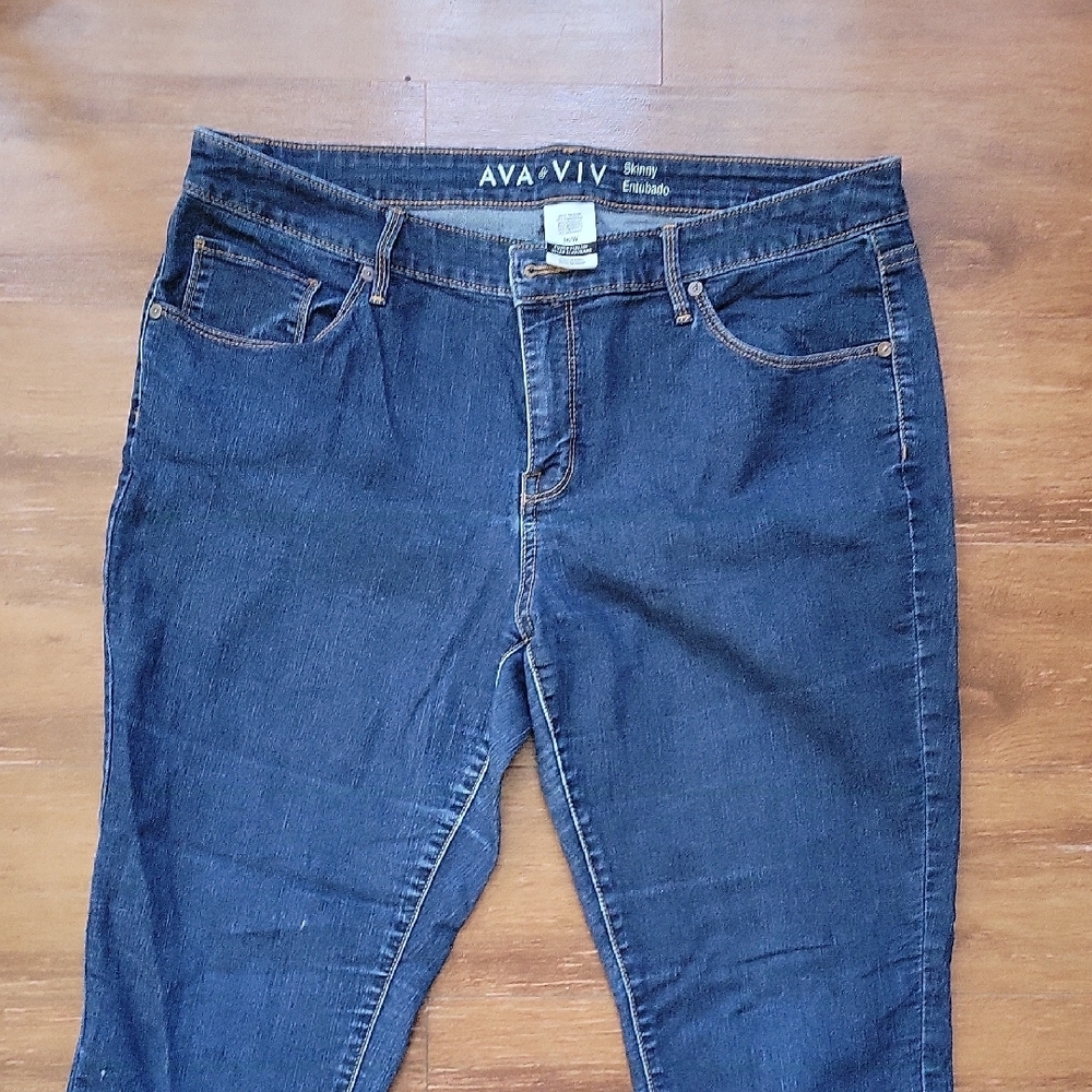 Ava & Viv Blue Skinny Jeans with Classic Style